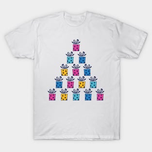 Cute Cartoon Present Stack T-Shirt